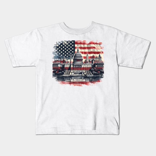 Washington state Kids T-Shirt by Vehicles-Art